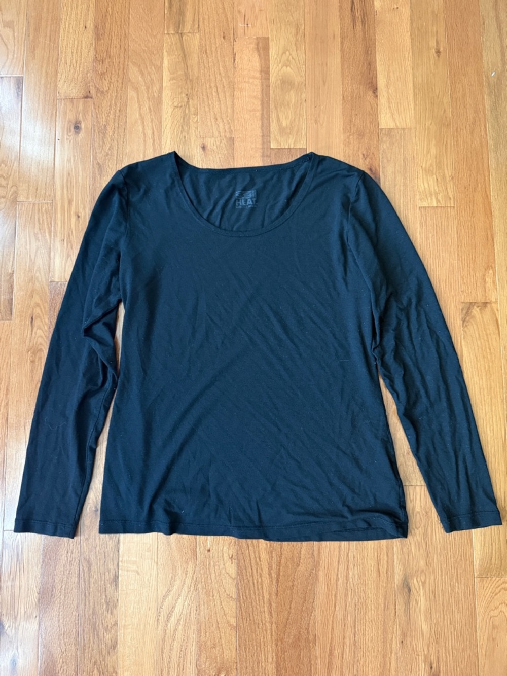 32 Degrees Heat Black Thermal Long-Sleeve Women's Top